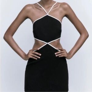 NWT Zara cut out halter dress